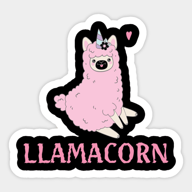 LLamacorn LLama and Unicorn Lover Sticker by unicorn shirt